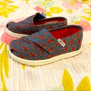 Toms Floral Toddler Slides